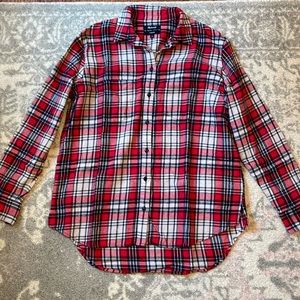 Madewell Red Plaid Flannel